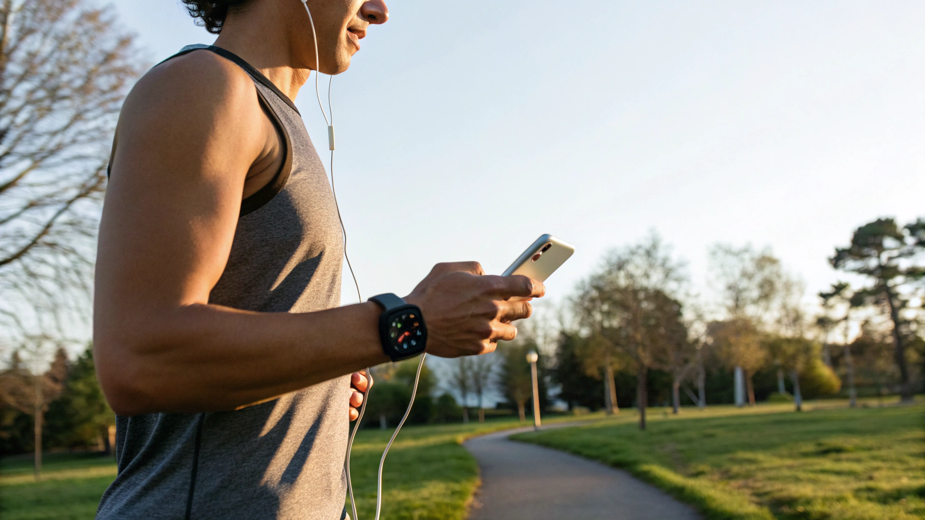 Старт тренировки на Apple Watch в паре с iPhone