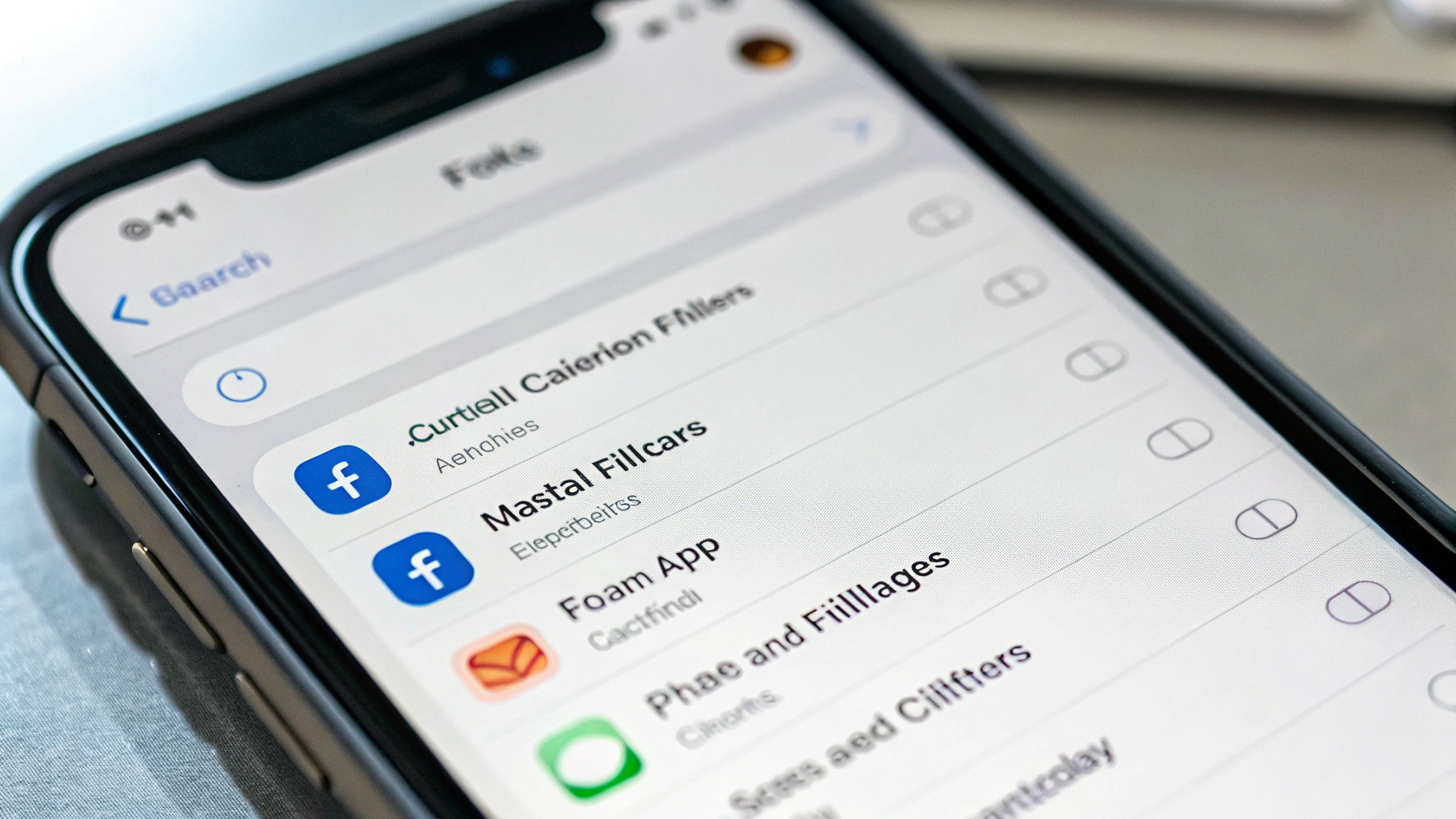 Экран iPhone с фильтрами «Фокуса» для Почты и Календаря в iOS 18