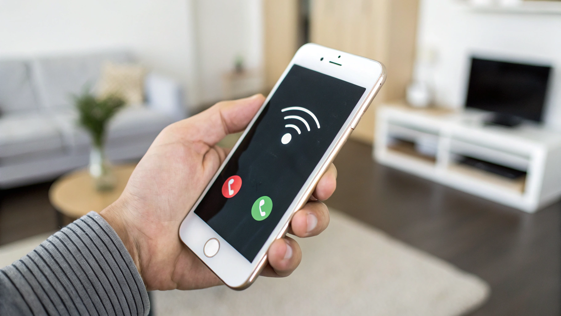 Звонок по Wi‑Fi на iPhone: пометка Wi‑Fi на экране вызова