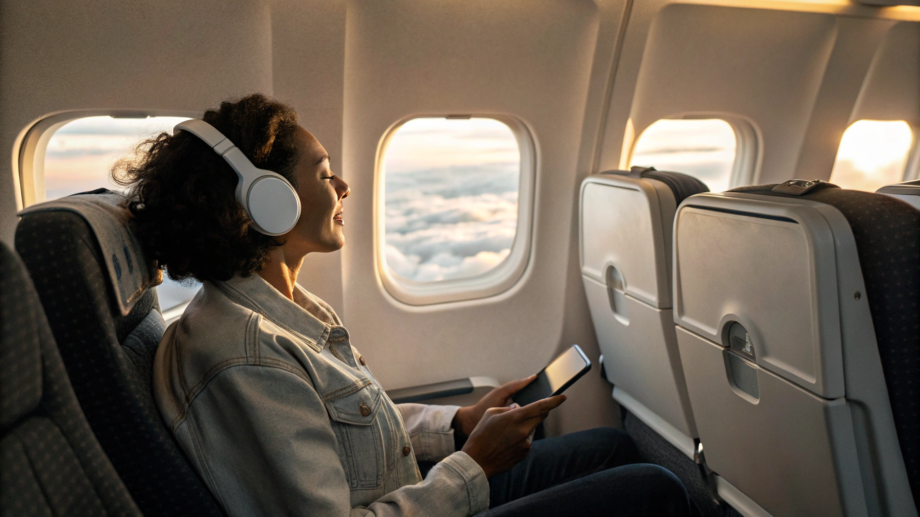 Адаптивное аудио на AirPods Pro 2 во время крейсерского полёта