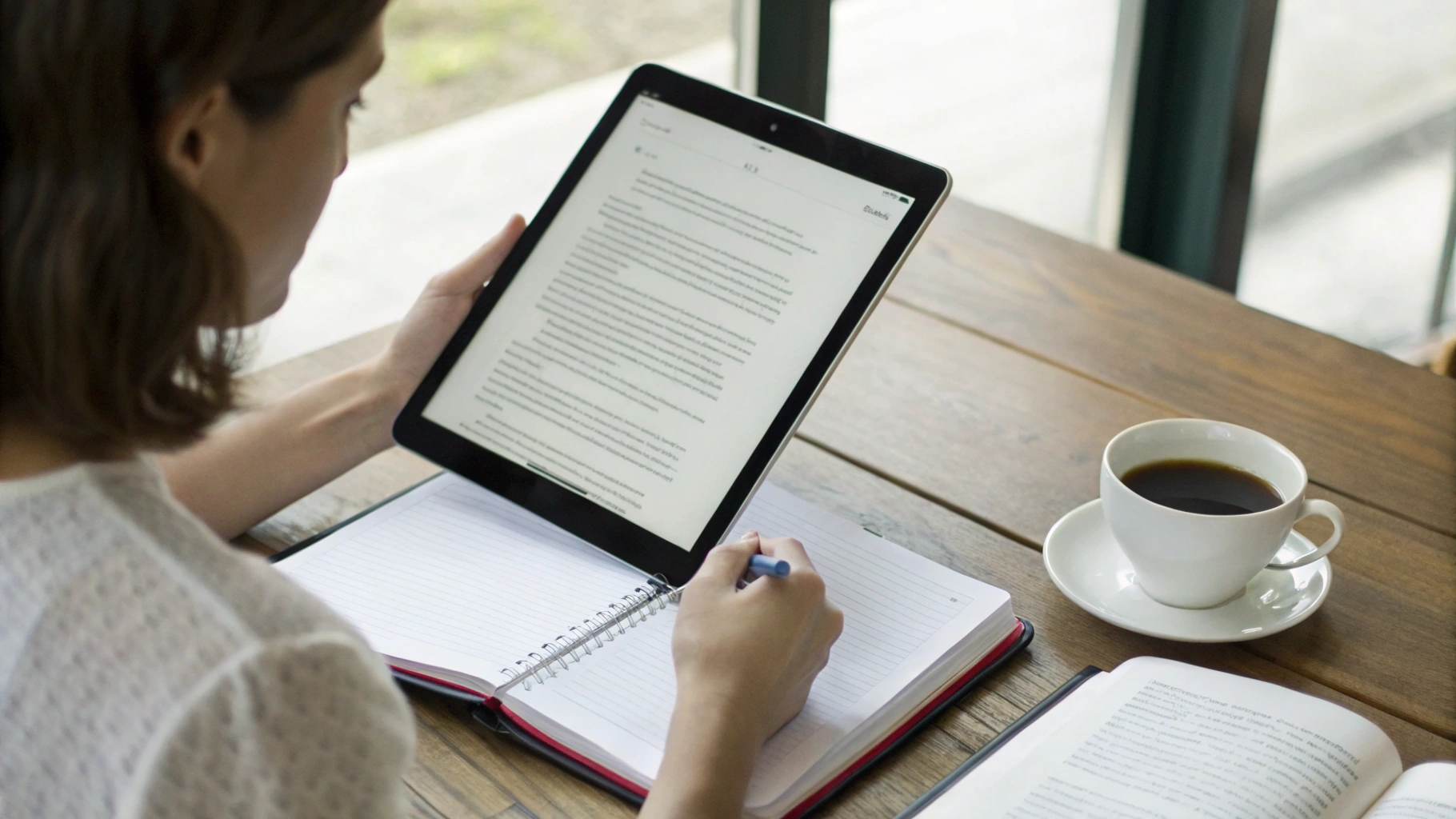 Просмотр большого PDF на iPad с закладками в приложении для конспектов