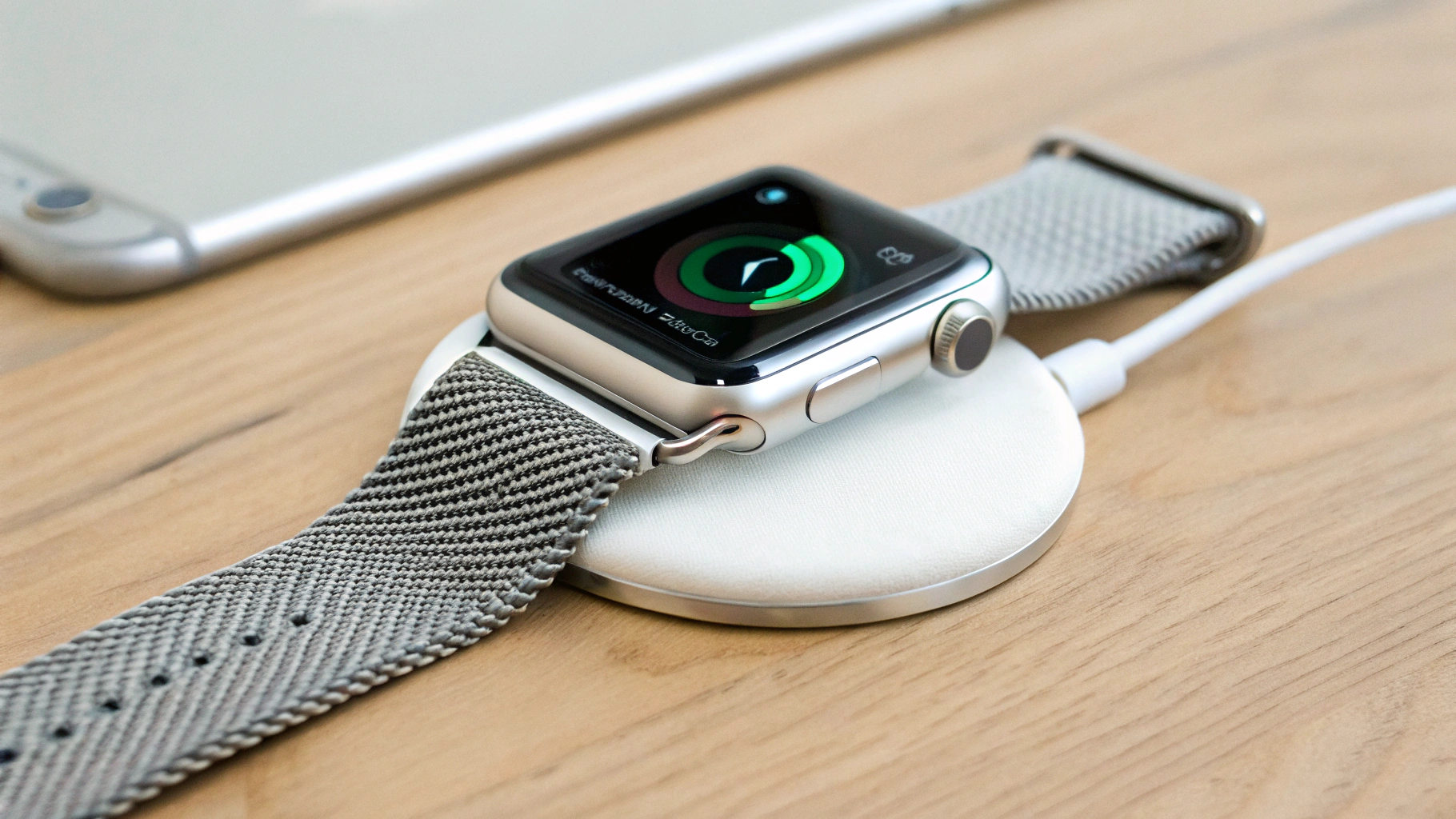 Проверка батареи и зарядки Apple Watch на встрече