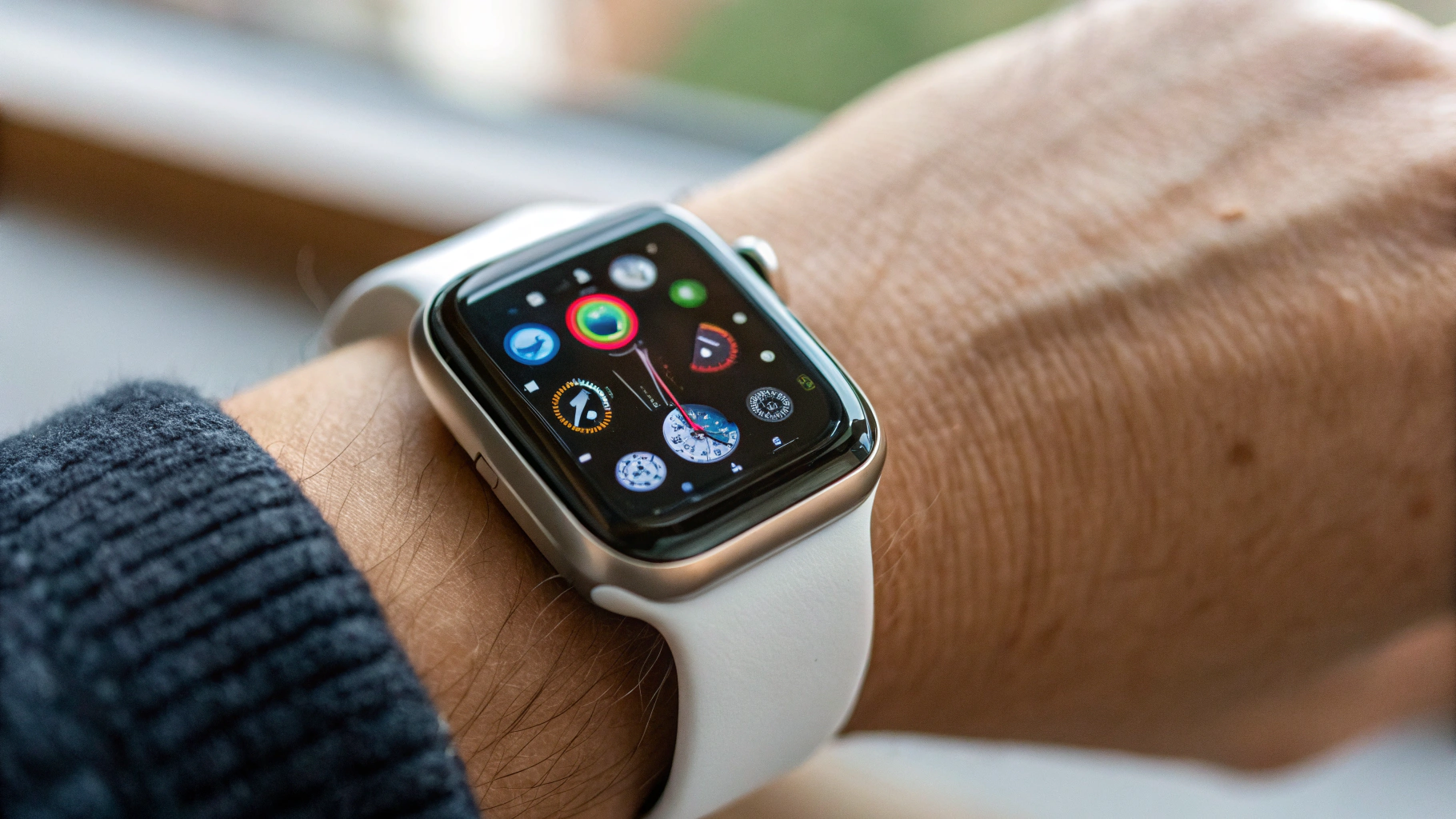 Apple Watch SE 3 с обновлённым интерфейсом на запястье