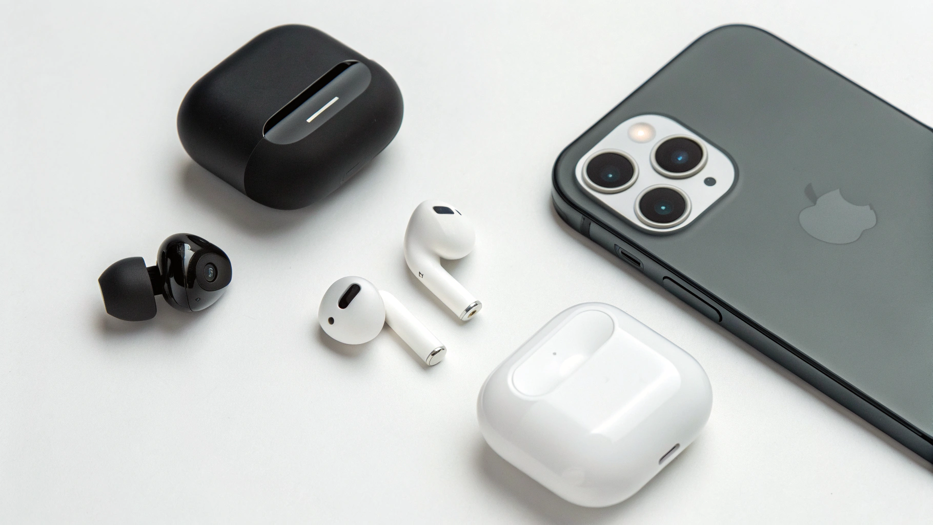 Подборка доступных TWS для звонков: поддержка AAC и мультипоинт возле iPhone