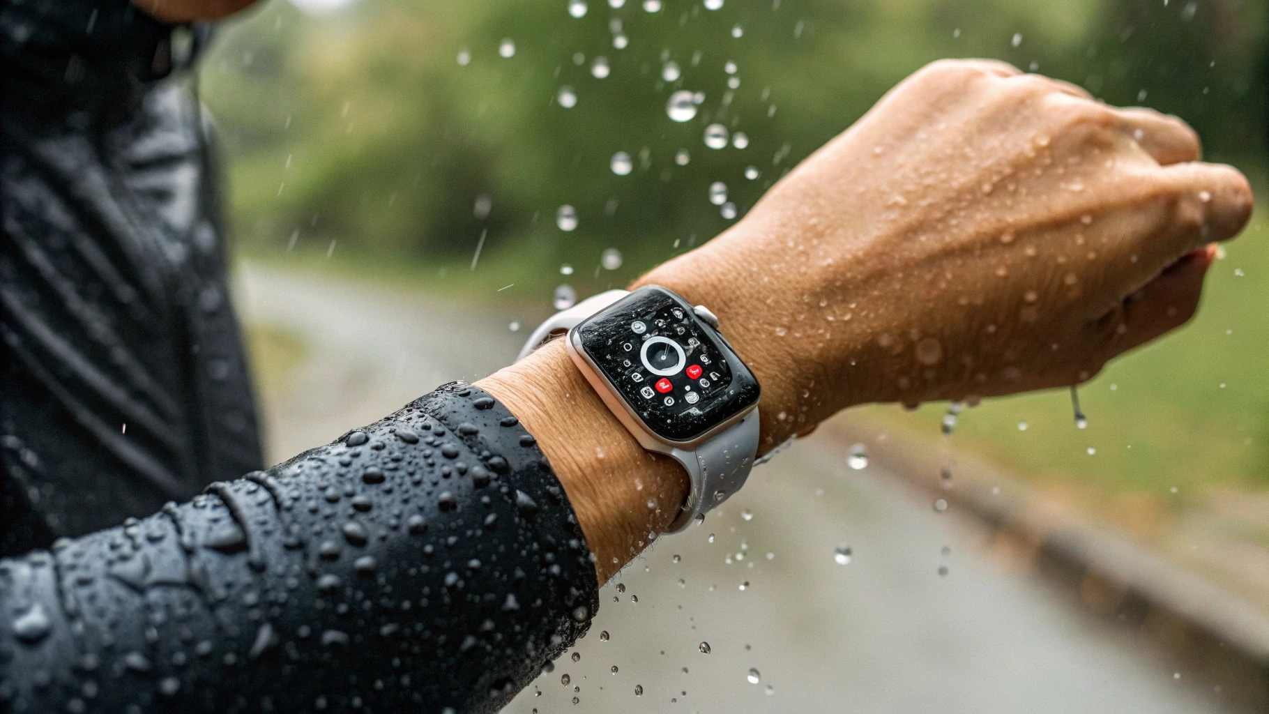 Нажатие кнопки действия на Apple Watch Ultra во время интервалов