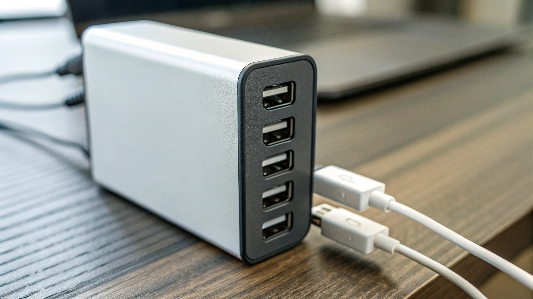 Схема распределения мощности на многопортовой GaN‑зарядке