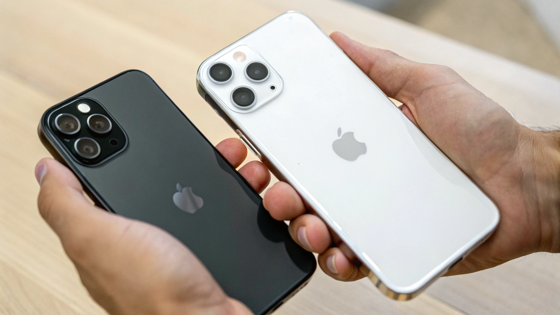 Сравнение габаритов и кнопки камеры у iPhone 15 Plus и iPhone 16