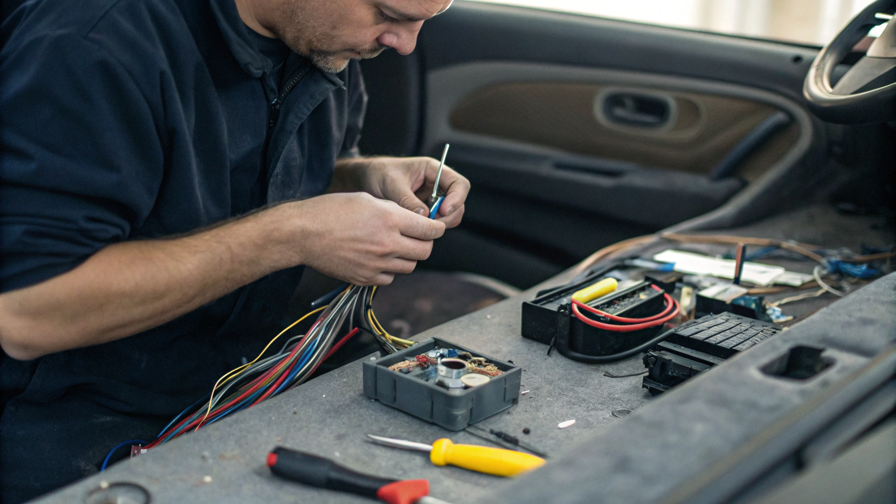 Сборка жгута и адаптеров для установки магнитолы