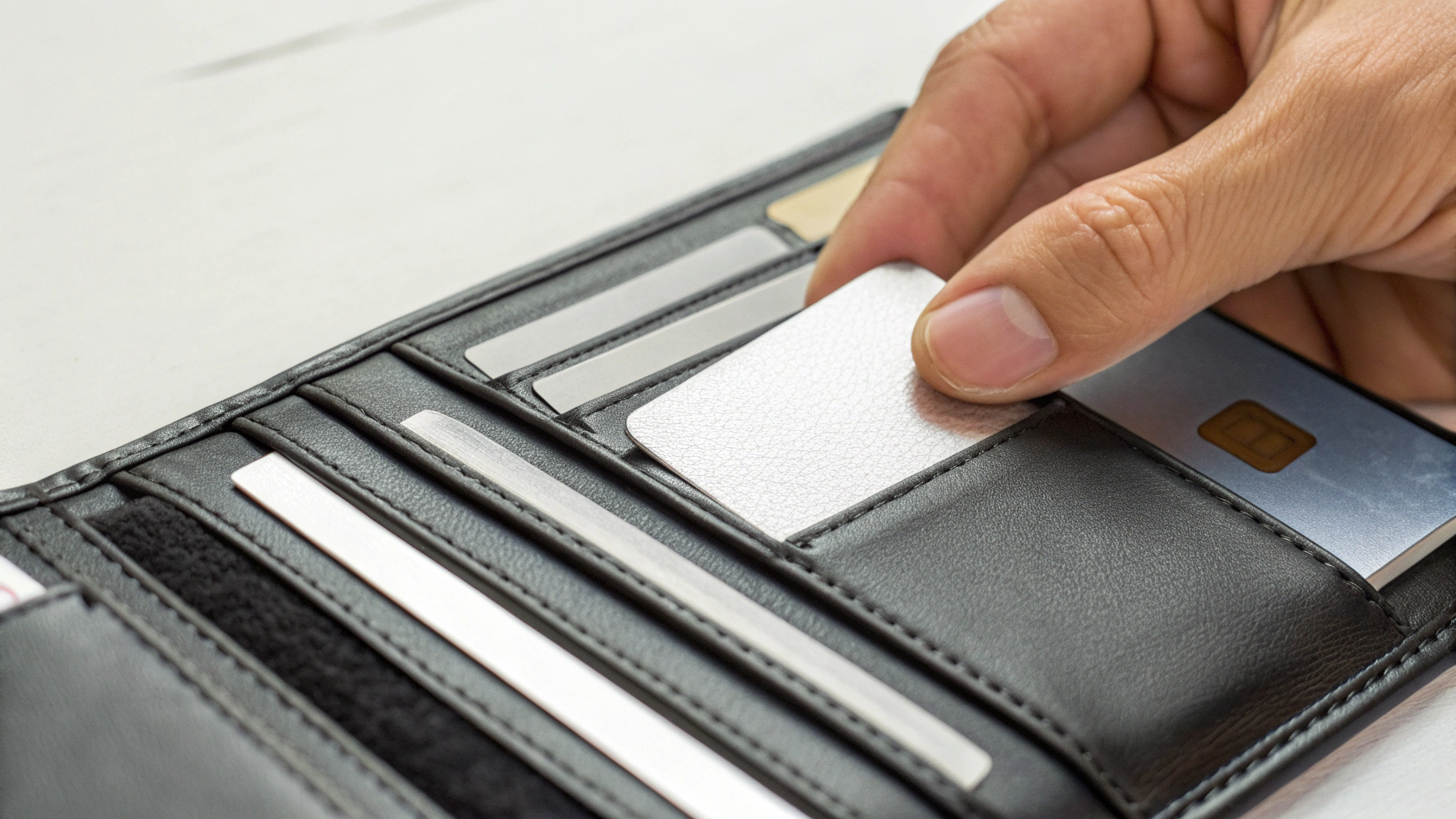 Карта‑трекер для кошелька крупным планом