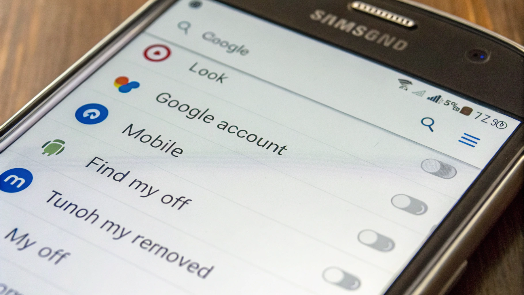 Удаление Google-аккаунта и отключение Find My Mobile на Samsung