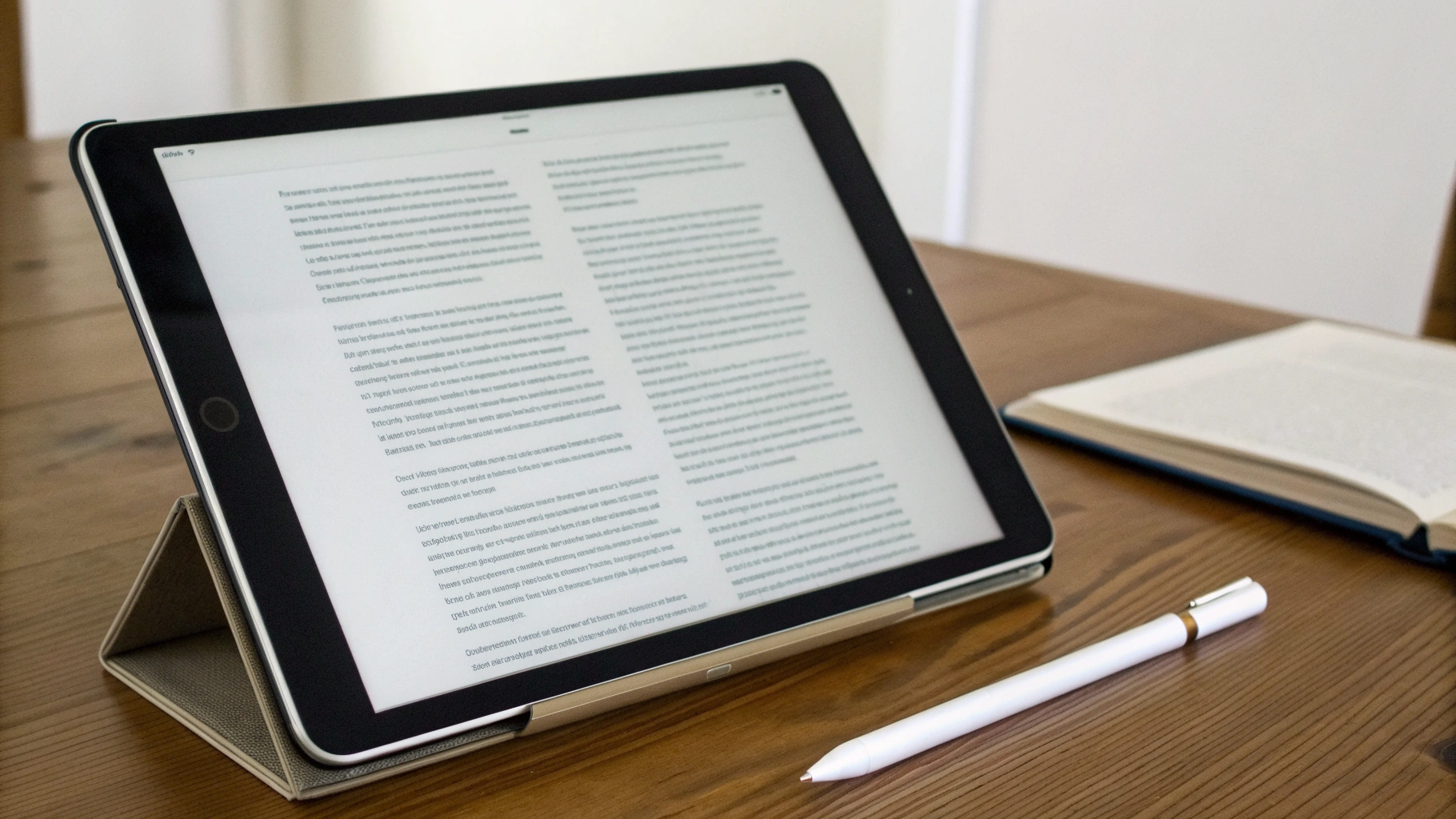 iPad 13″ на подставке с техническим PDF