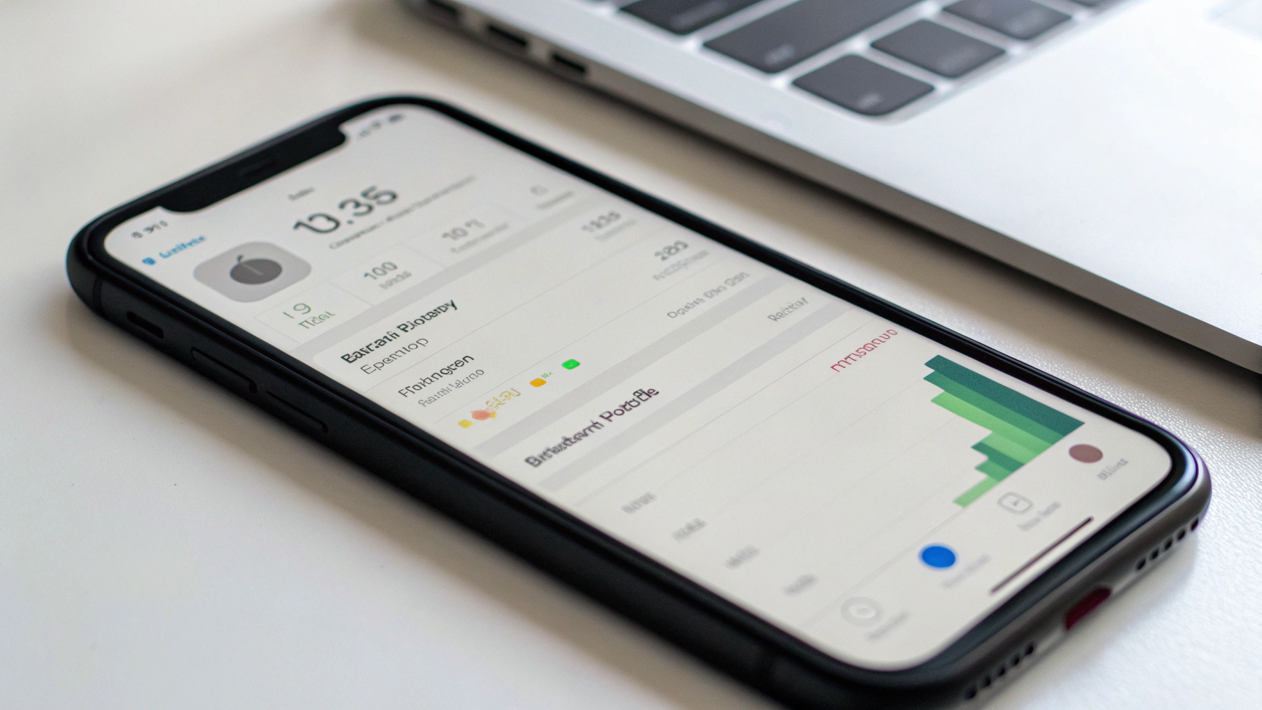 Экран состояния аккумулятора iPhone 12 при проверке