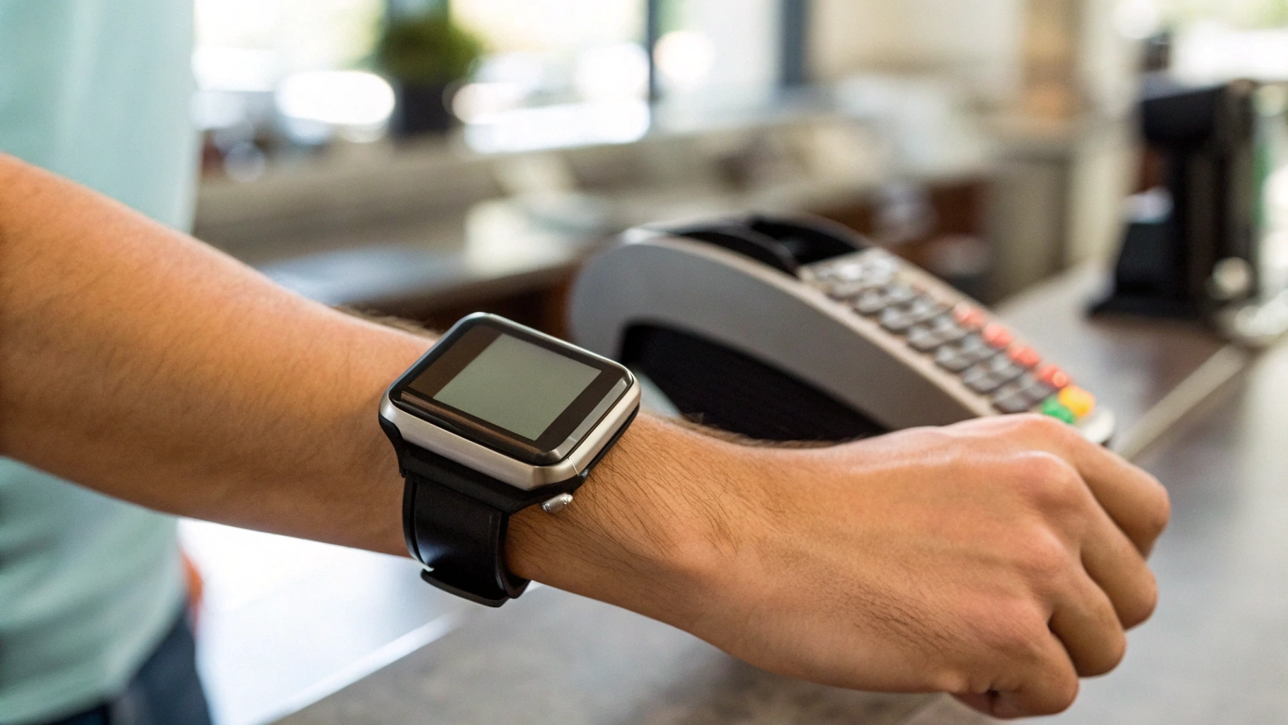 Оплата часами через NFC у терминала