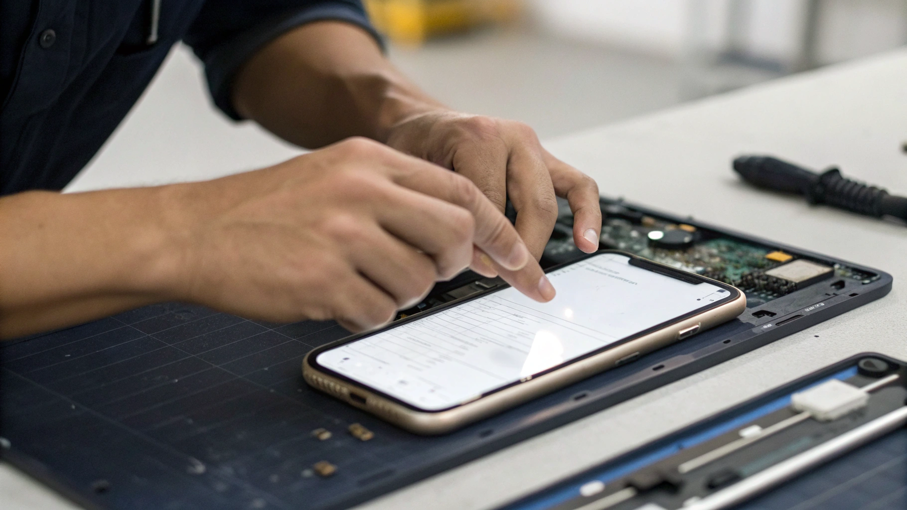 Проверка экрана и True Tone при оценке trade‑in