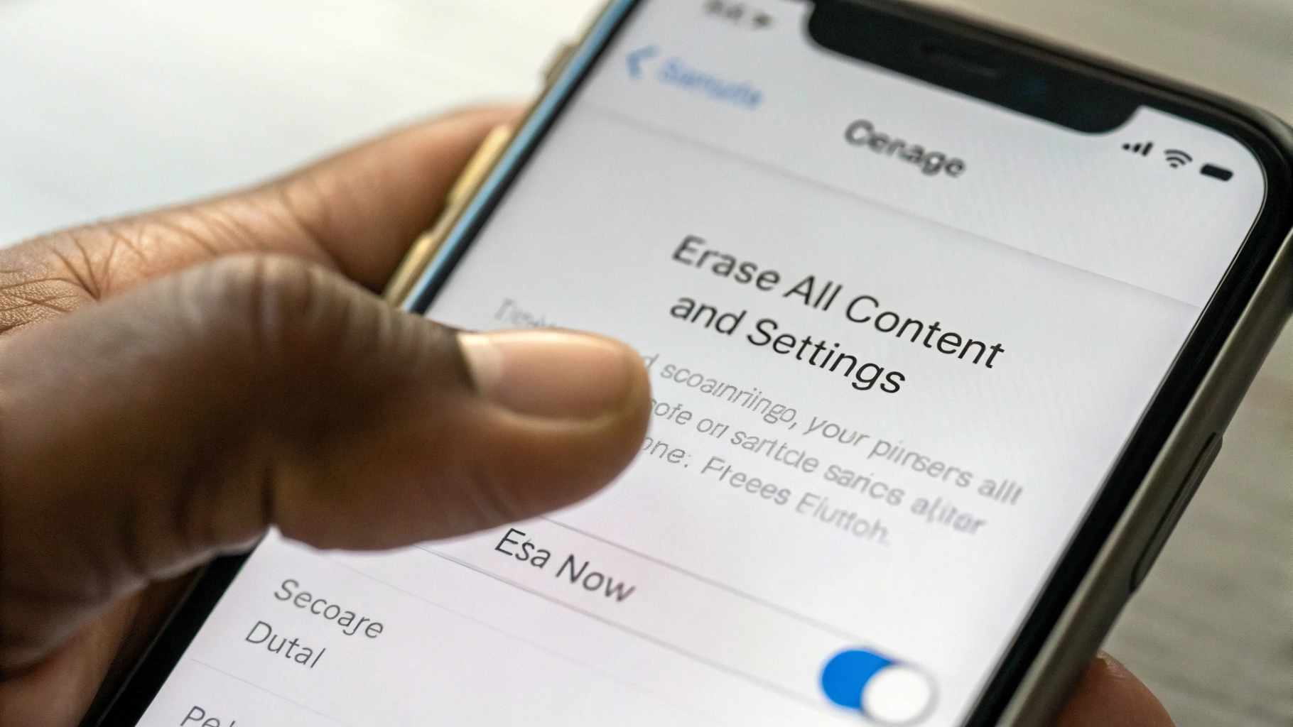 Сброс настроек и отключение «Найти iPhone» перед trade‑in