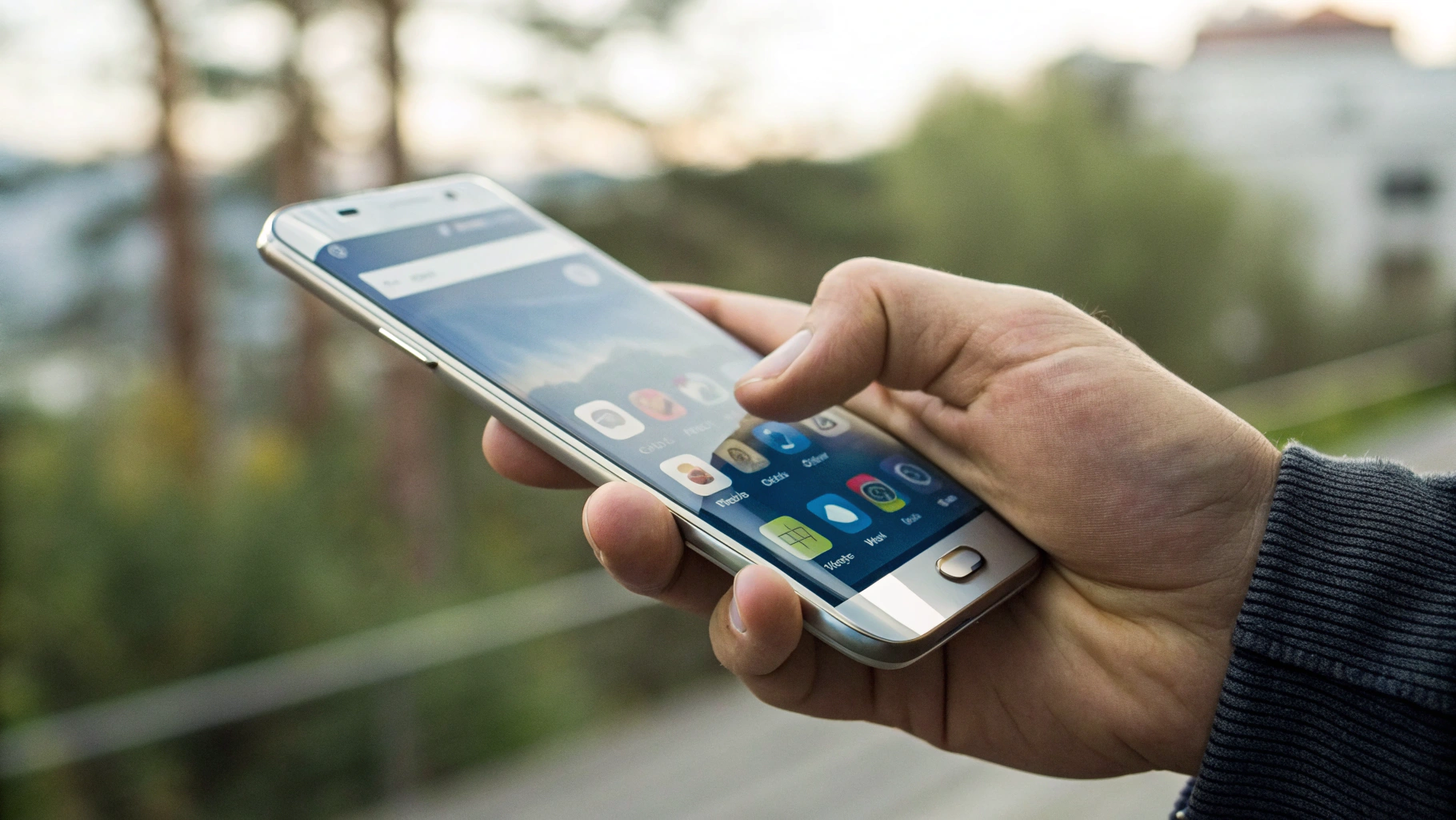 Режим одной руки в One UI: сжатый экран под большой палец