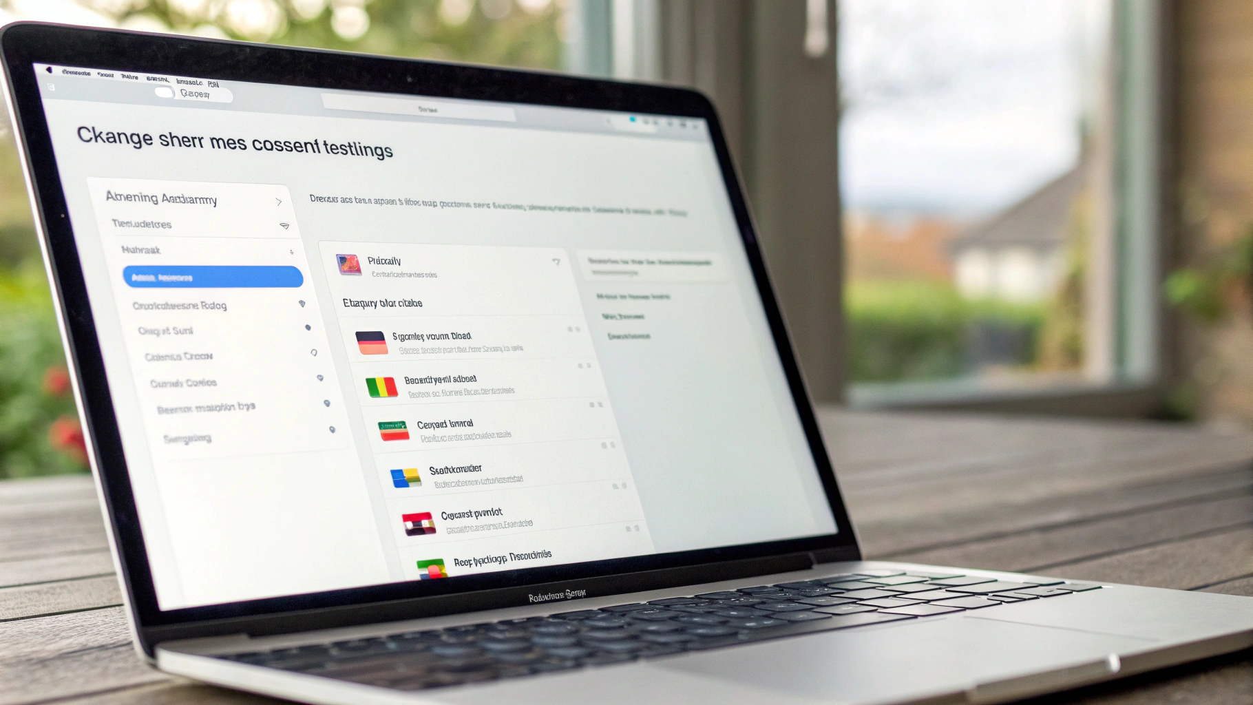 Страница учетной записи App Store на Mac с опцией смены страны