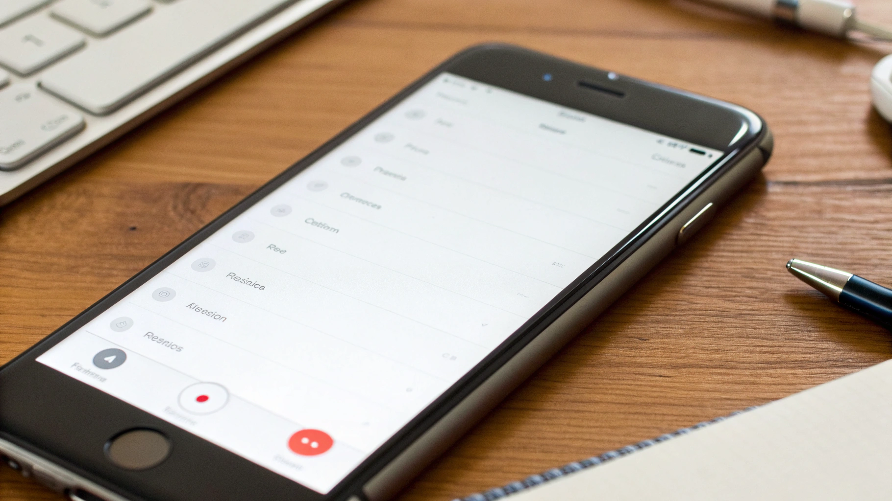 Настройки «Диктофона» на iPhone перед записью лекции