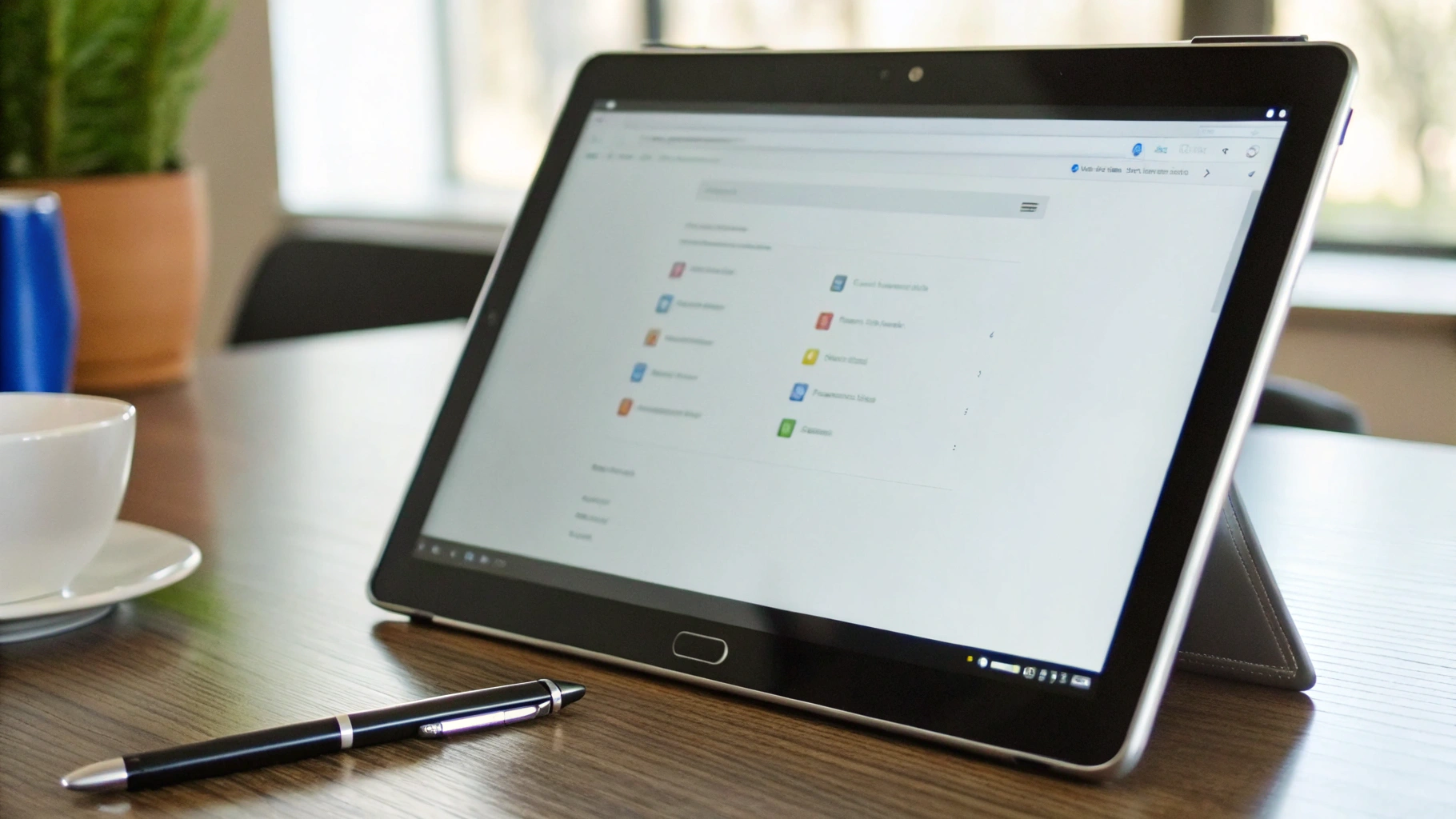 Настройки Chrome с SafeSearch и фильтрацией сайтов на планшете