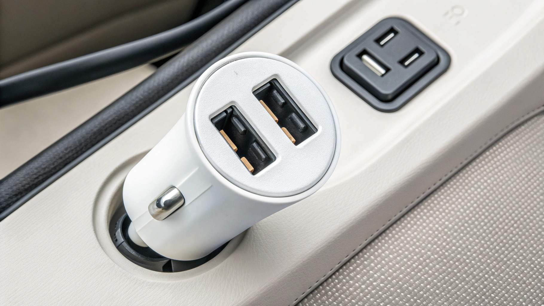 Схема распределения мощности на двухпортовой автозарядке USB‑C