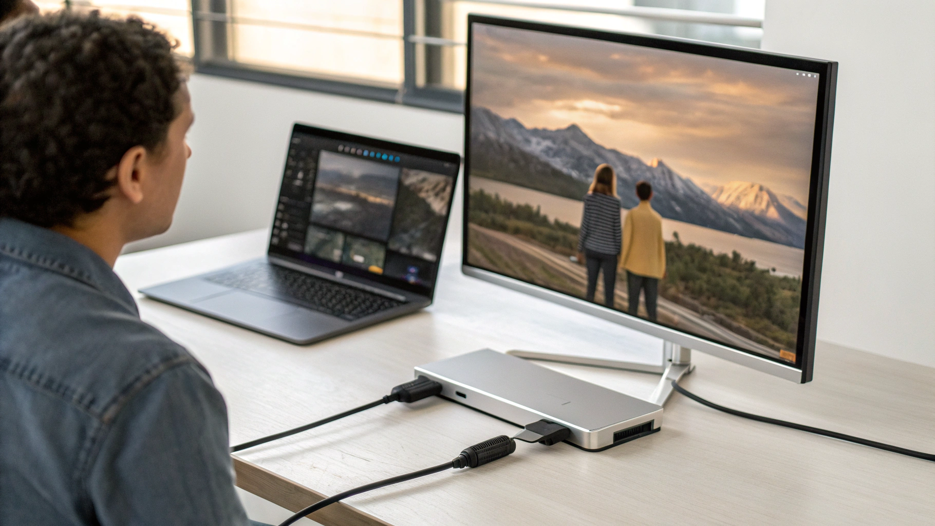 Схема: пропускная способность Thunderbolt 5 и TB4 для мониторов и SSD