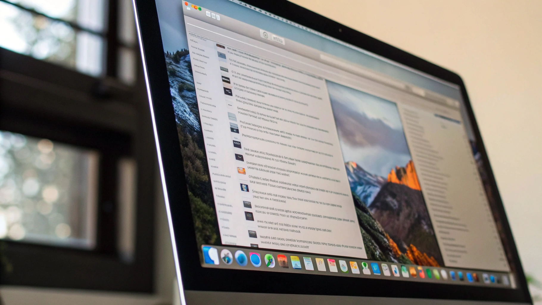 Крупный план чёткого текста на 4K‑мониторе в HiDPI на macOS
