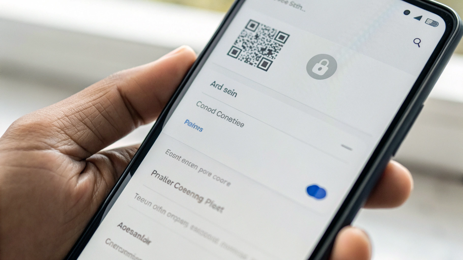 Добавление eSIM на Android через сканирование QR‑кода