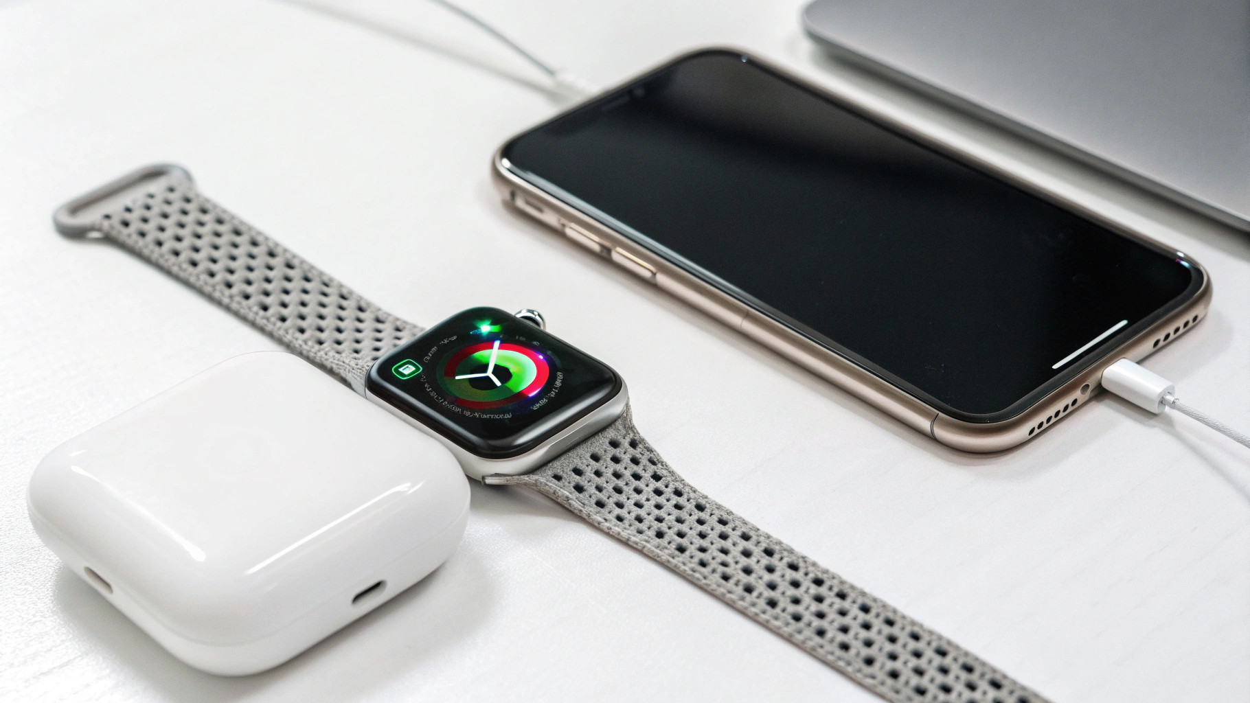 Настройка режима низкой мощности на Apple Watch рядом с зарядкой