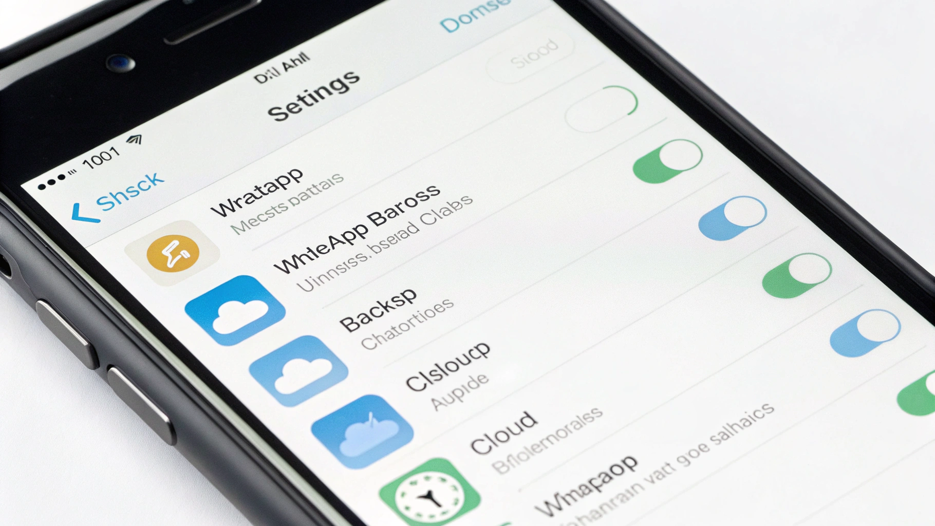 Резервные копии WhatsApp Business в iCloud на iPhone