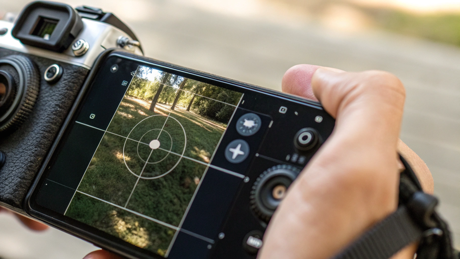 Интерфейс камеры Samsung Galaxy S26 с подсказками ИИ на экране