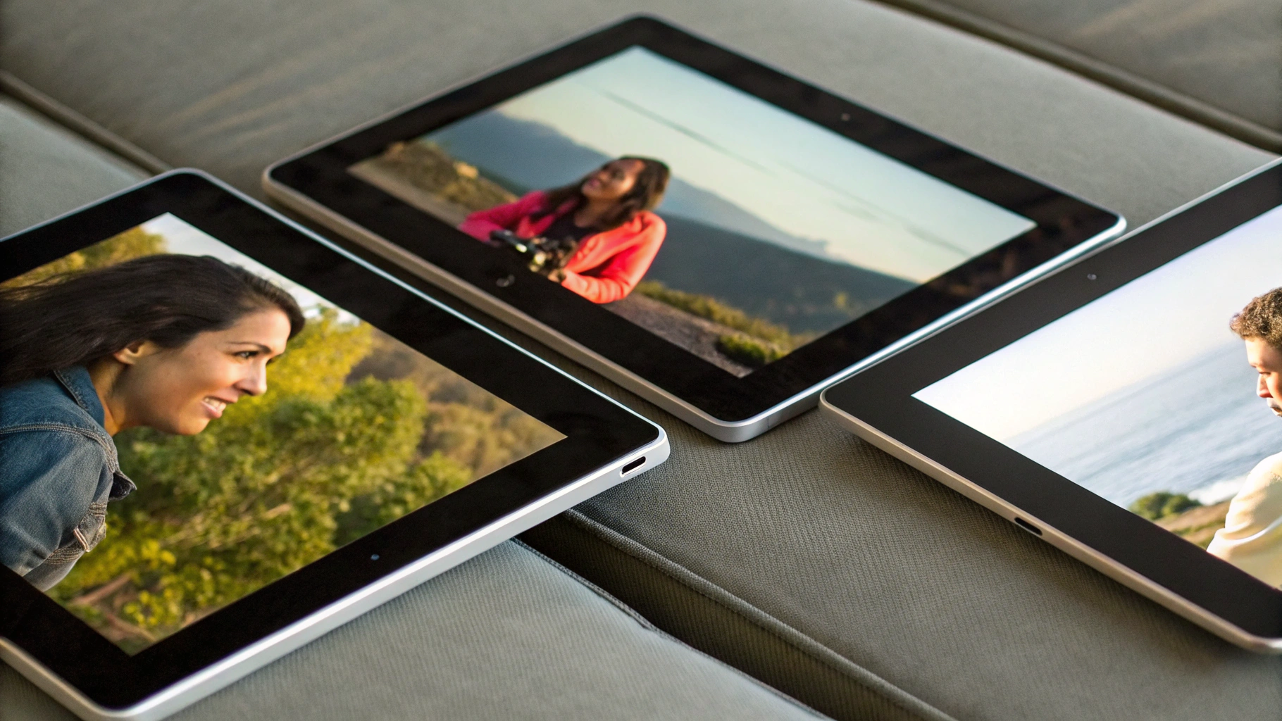 Сравнение трёх планшетов по качеству экрана при просмотре видео