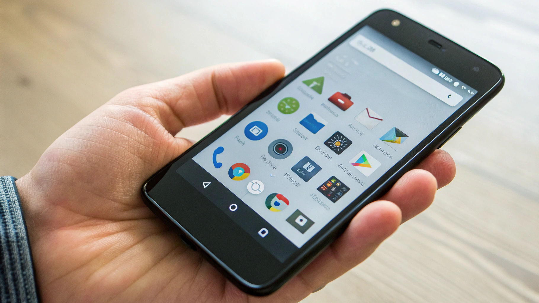 Недорогой Android-смартфон с крупными значками и шрифтом на экране для новичка