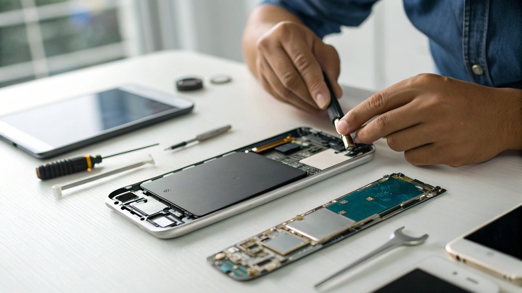 Сравнение ремонта и замены батареи у смартфонов разных брендов