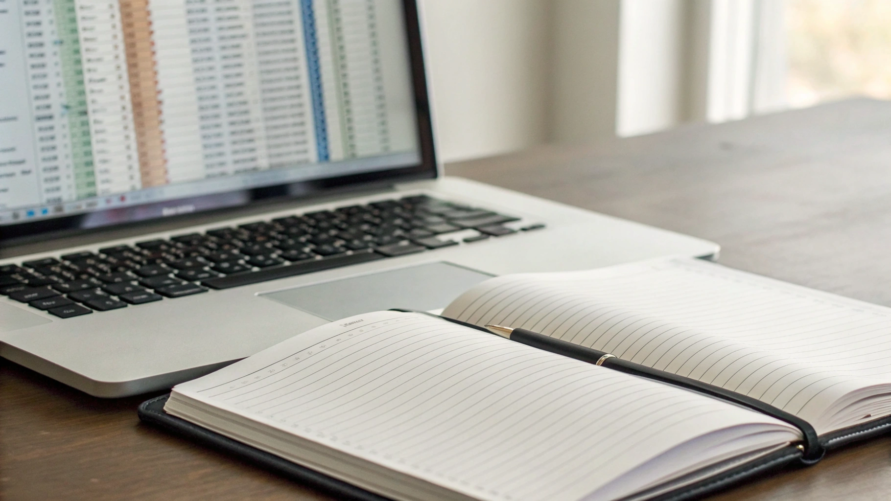 Сравнение экранов MacBook Air M4 и Windows‑ультрабука с текстом и таблицами