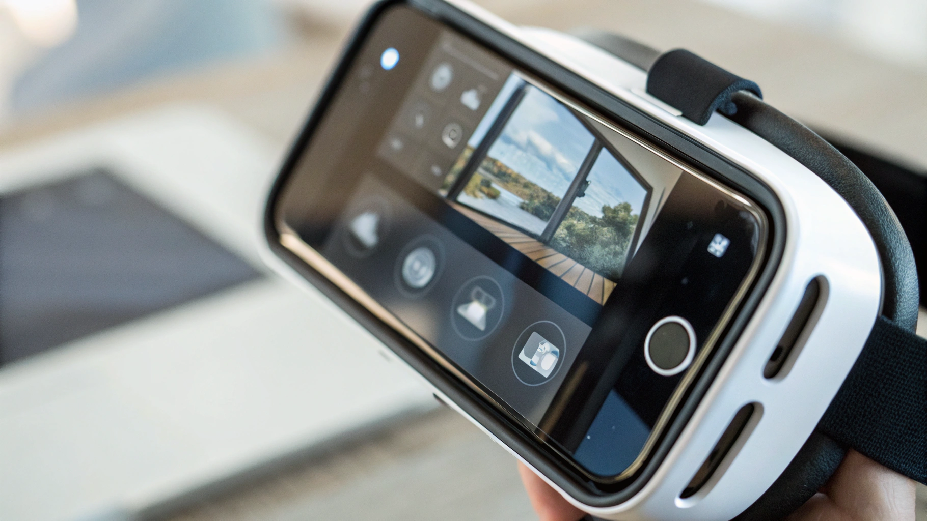 iPhone управляет интерфейсом гарнитуры смешанной реальности Apple