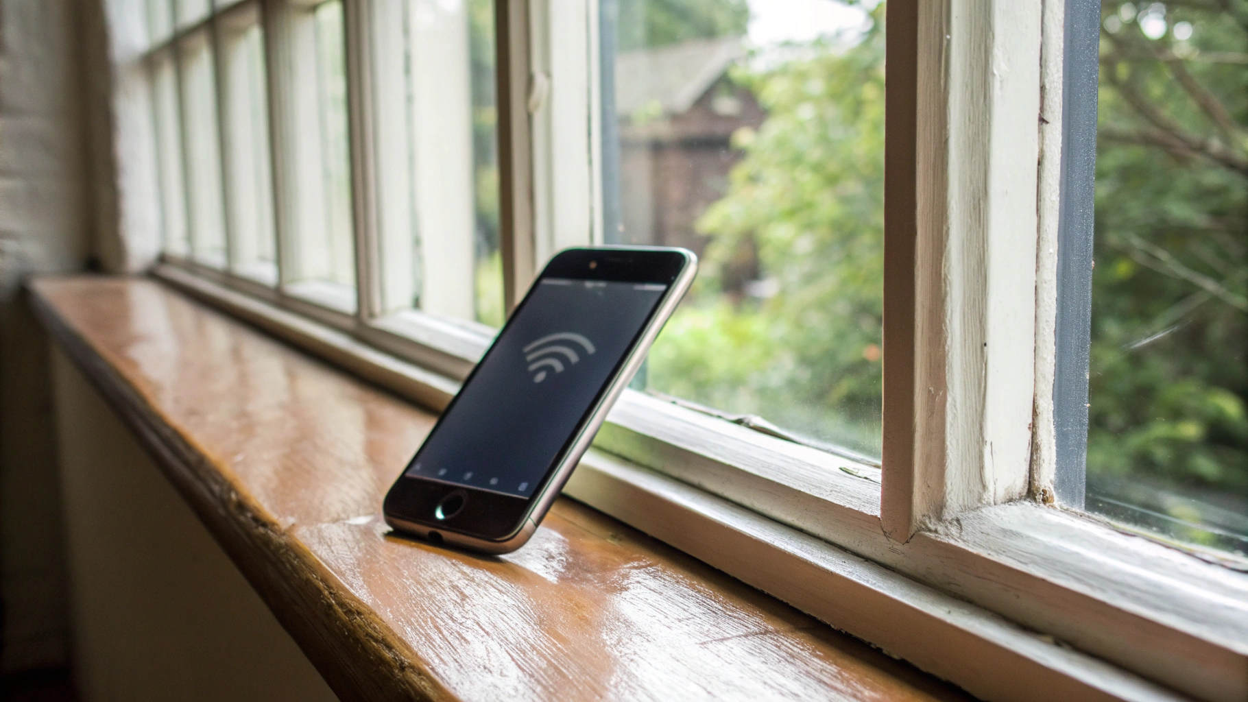 iPhone на подоконнике ловит LTE и раздаёт интернет в загородном доме