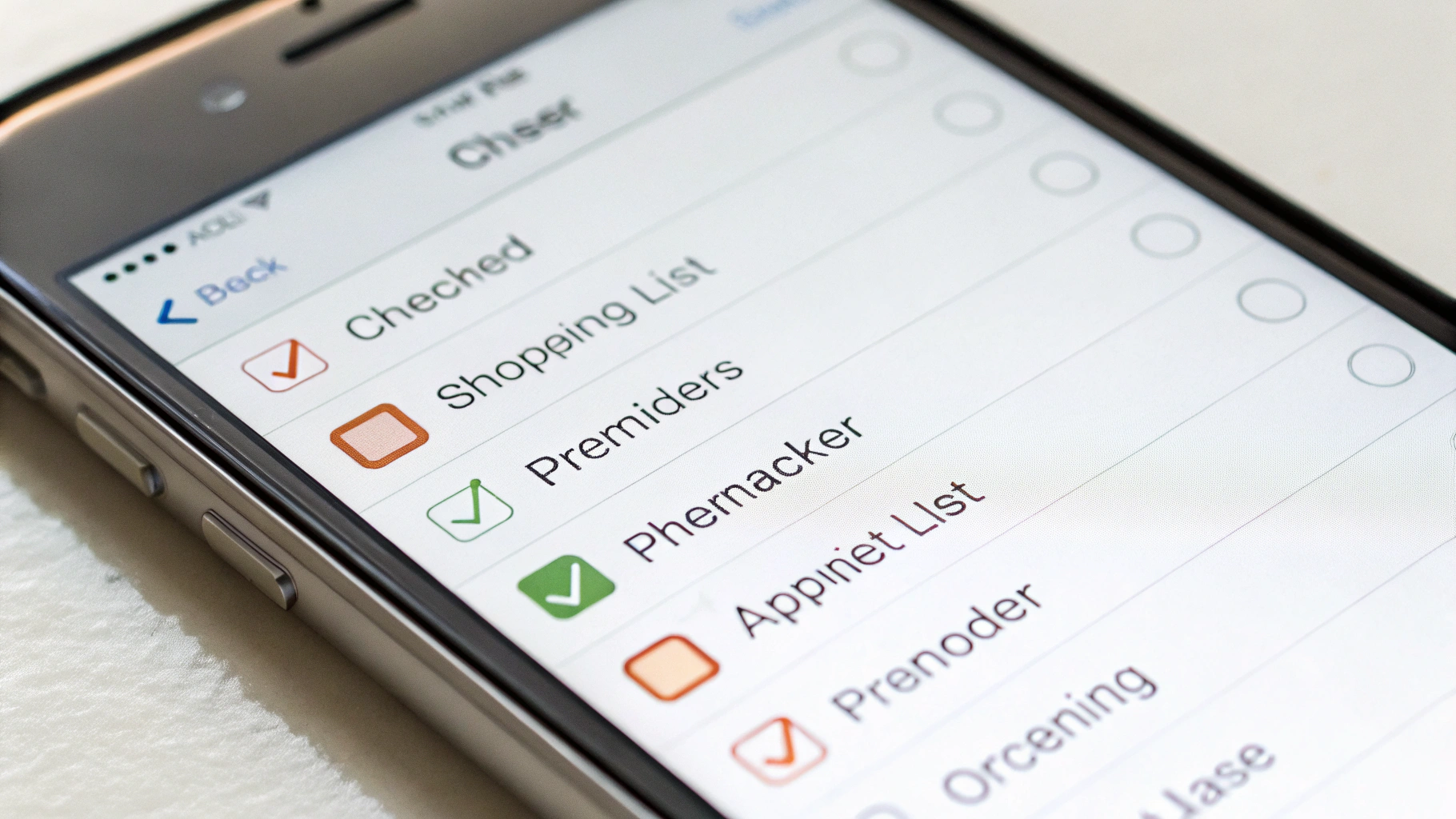 Общий список покупок в приложении Напоминания на iPhone