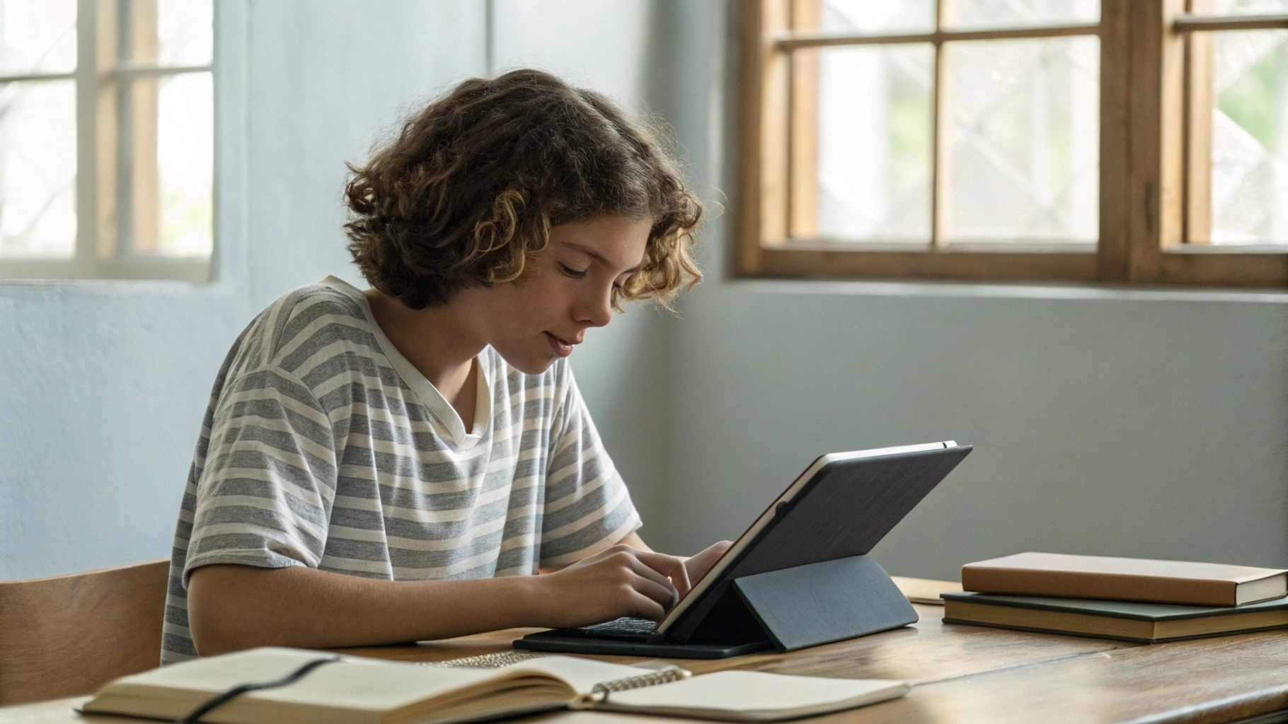 Учёба и работа за iPad Air с клавиатурой и чехлом