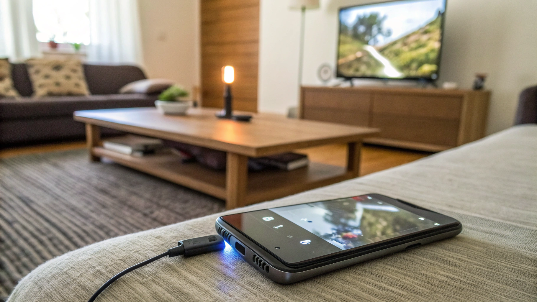 Android-смартфон с ИК-портом используется как пульт для телевизора