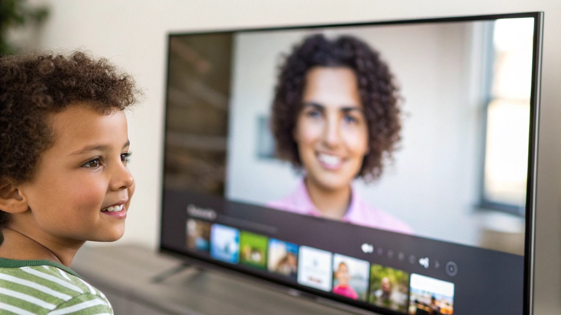 Детский профиль на умном телевизоре с ограниченным набором приложений и таймером просмотра