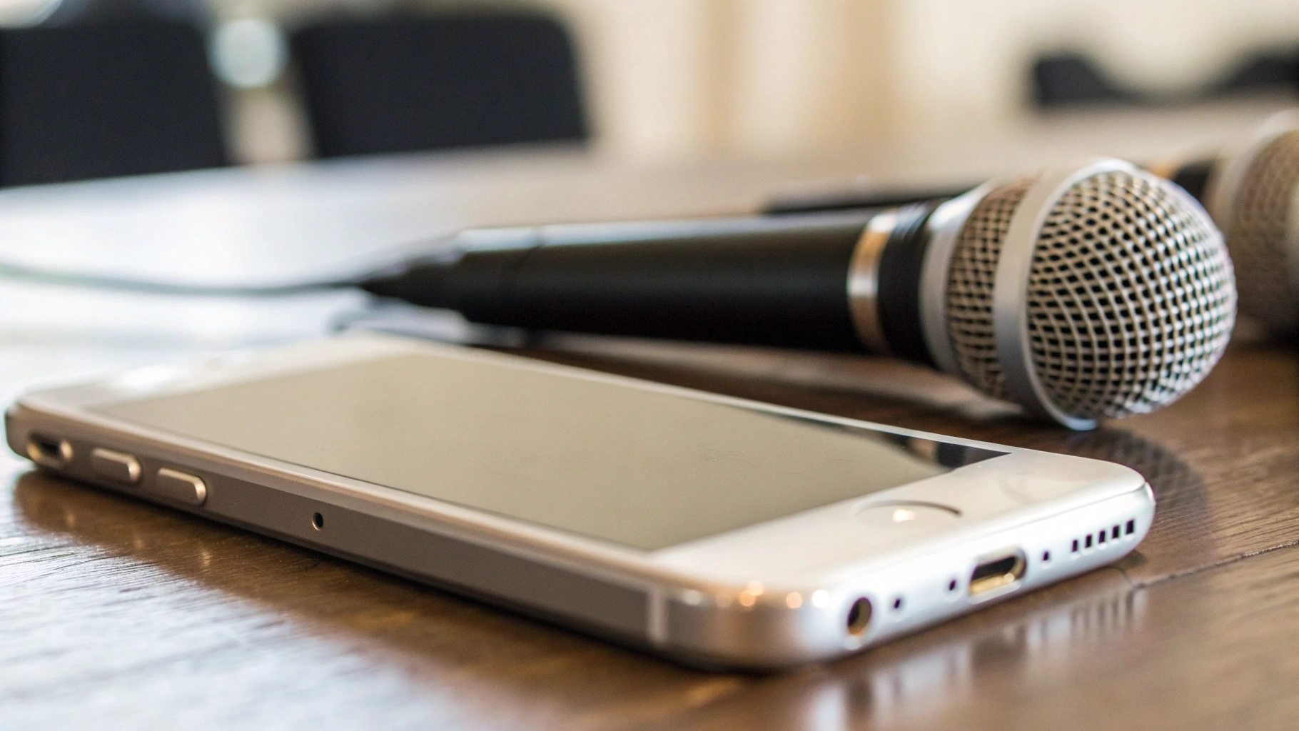 Крупный план смартфона с выделенными верхним и нижним динамиками и микрофонами