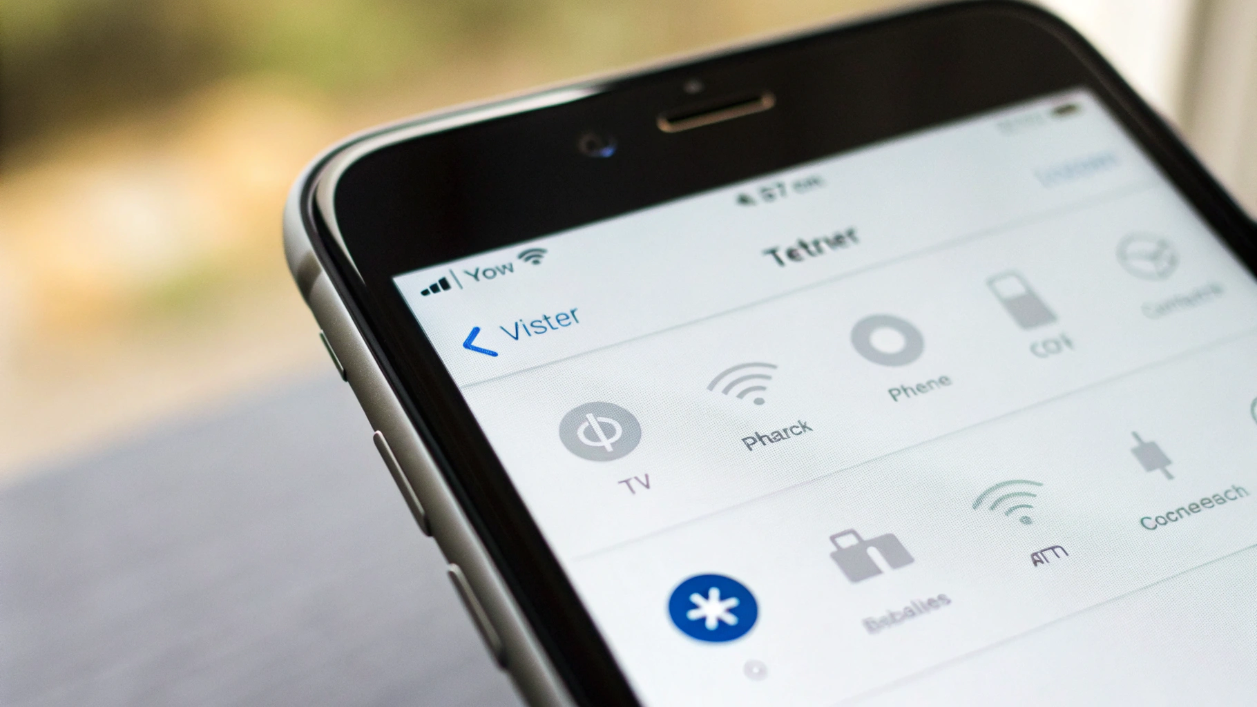 Экран смартфона с настройками точки доступа и режимом модема