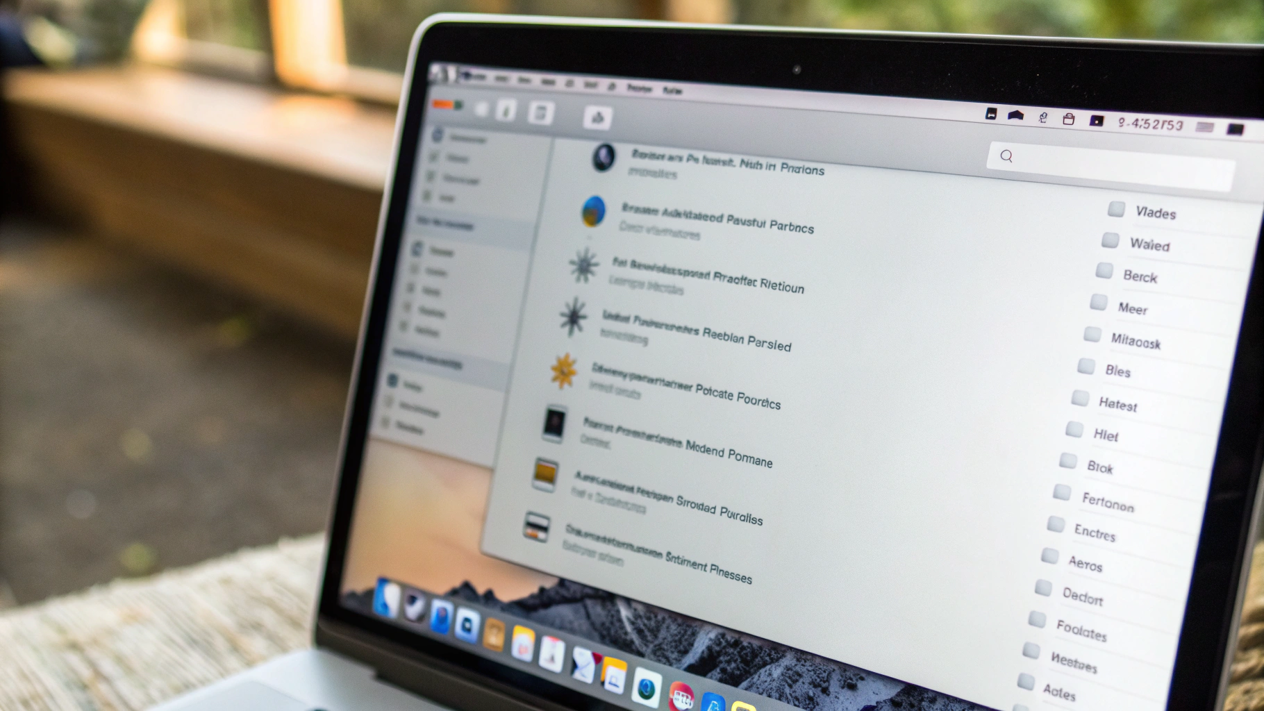 Настройка списка известных сетей Wi‑Fi в macOS на экране Mac