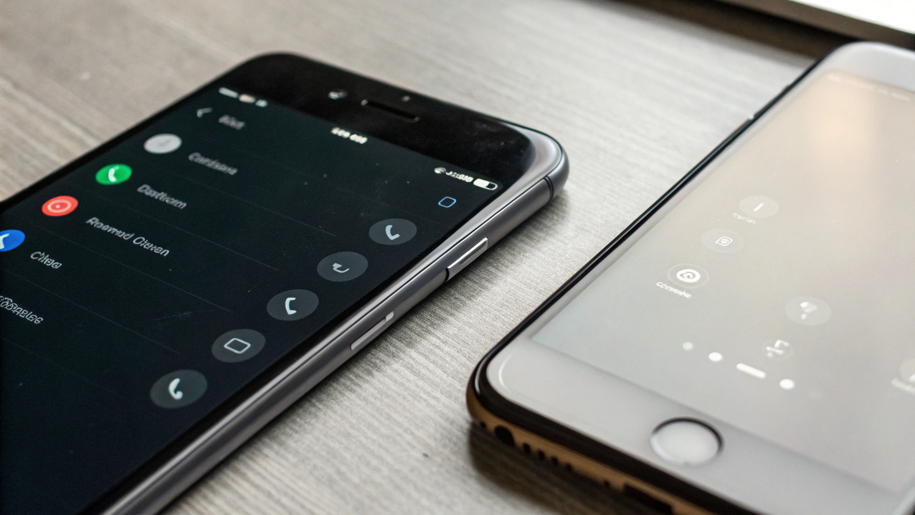 iPhone и Android‑смартфон с открытыми настройками режима «Не беспокоить»