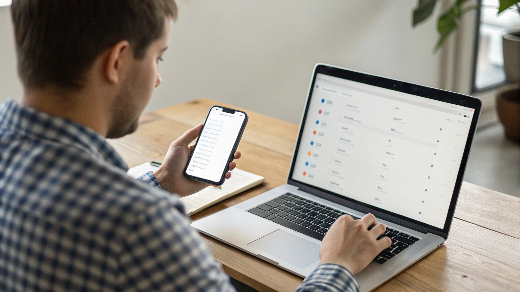 Пользователь за ноутбуком проверяет и отключает лишние цифровые подписки