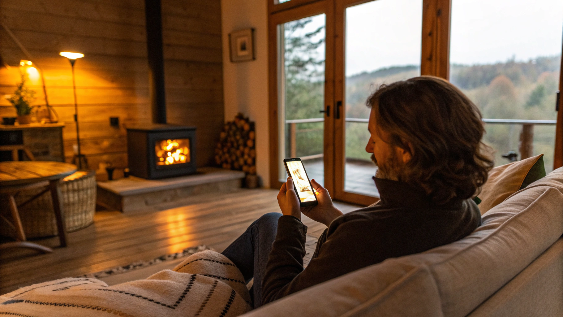 Управление отоплением и светом на даче через приложение на смартфоне