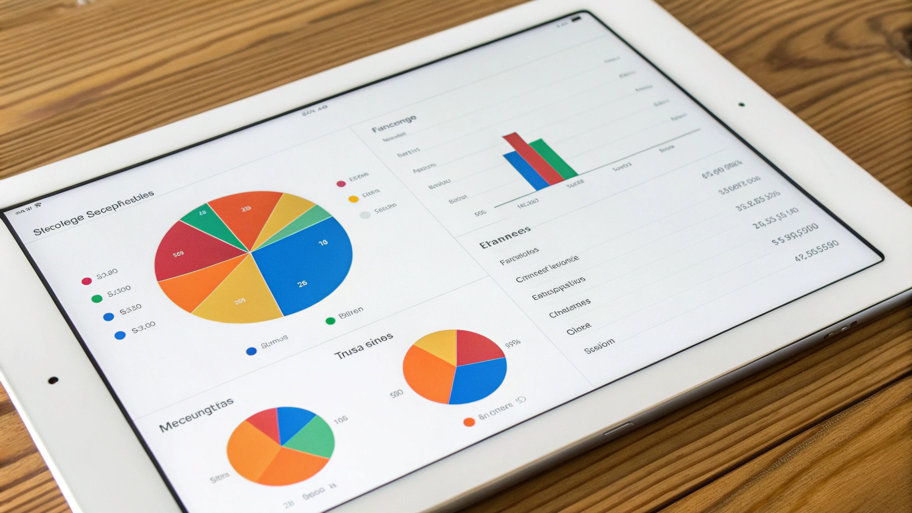Экран iPad с диаграммой, показывающей, сколько памяти занимают фото, игры и приложения