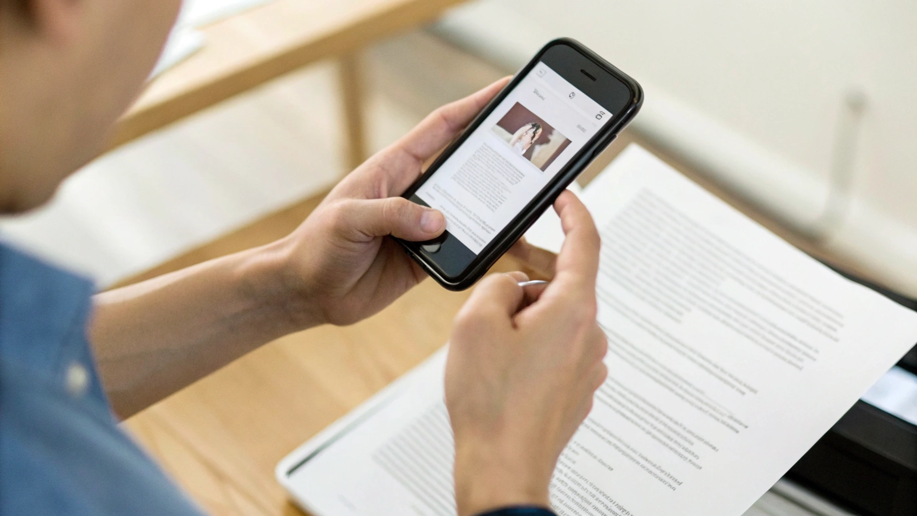 Сканирование бумажных документов в PDF с помощью iPhone