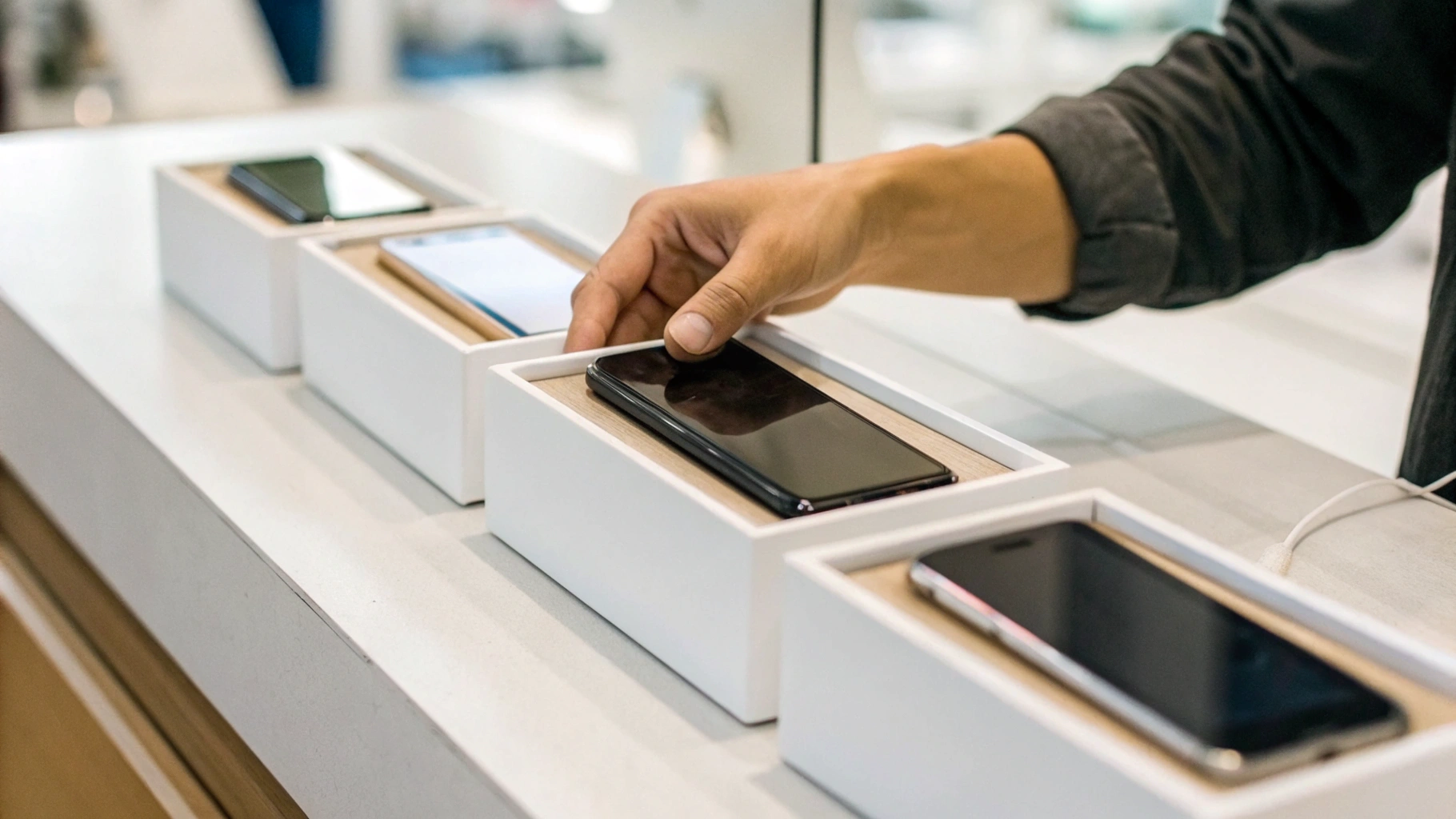 Покупатель выбирает смартфон с прицелом на перепродажу через пару лет