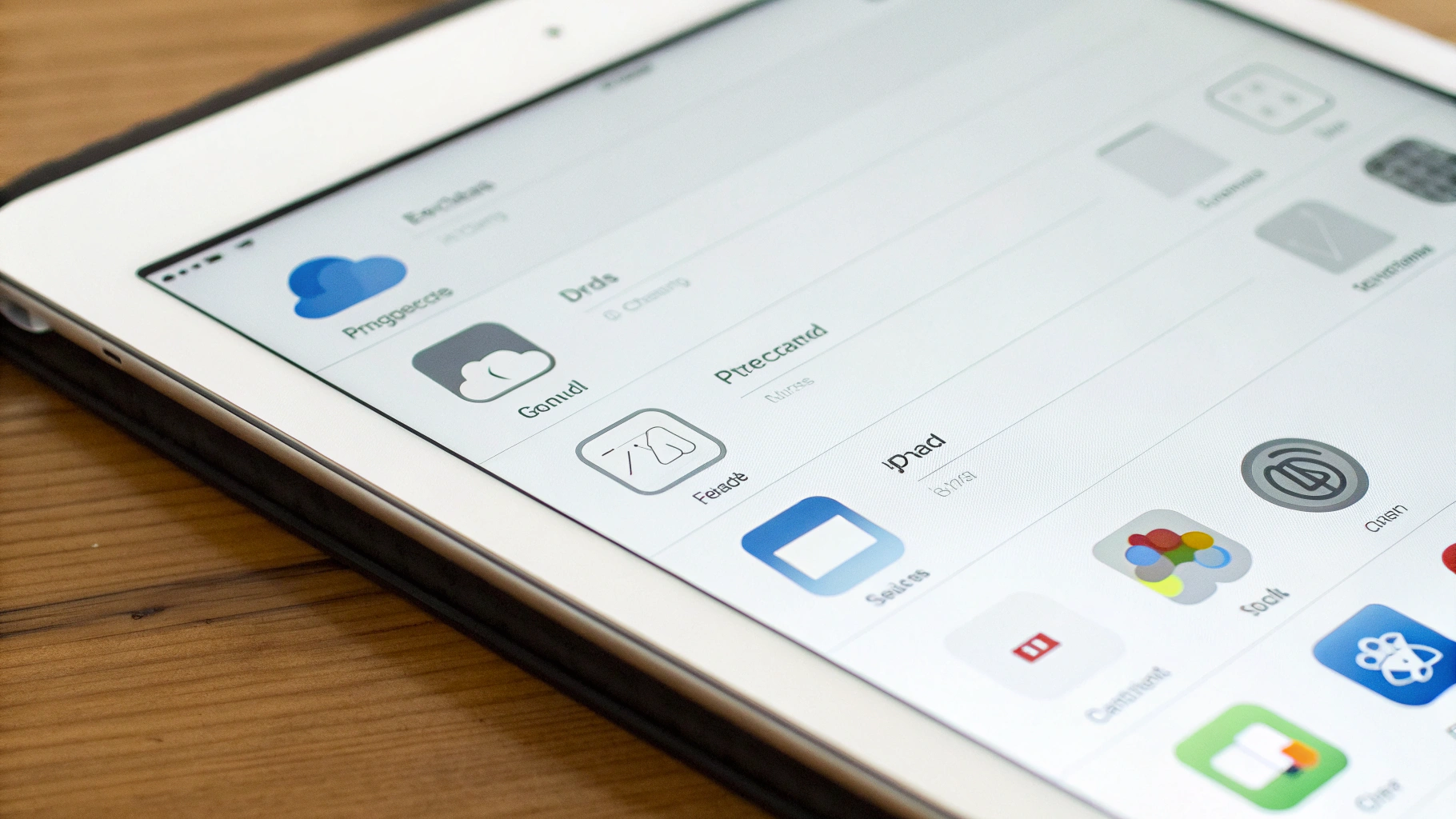 Настройки iCloud‑резервной копии на экране iPad
